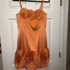 Tangerine Amit Cocktail Dress